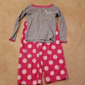 Carters girls 2 piece pajamas size 4t